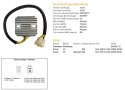 DZE REGULATOR NAPIĘCIA SUZUKI VZ 800 MARAUDER '97-'04, VX 800 '90-'93 (SH535C-12) (32800-45C00, 32800-45C01) (ESR560)