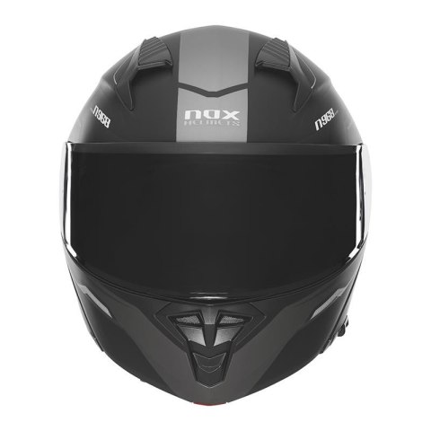 NOX KASK SZCZĘKOWY (FLIP-UP) Z BLENDĄ N968 ULTRA KOLOR CZARNY/TYTANOWY MAT ROZMIAR L NOX KASK SZCZĘKOWY (FLIP-UP) Z BLENDĄ N968 ULTRA KOLOR CZARNY/TYTANOWY MAT ROZMIAR L