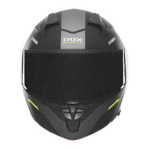 NOX KASK SZCZĘKOWY (FLIP-UP) Z BLENDĄ N968 ULTRA KOLOR CZARNY/ŻÓŁTY FLUO MAT ROZMIAR M NOX KASK SZCZĘKOWY (FLIP-UP) Z BLENDĄ N968 ULTRA KOLOR CZARNY/ŻÓŁTY FLUO MAT ROZMIAR M