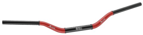 ACCEL KIEROWNICA ALUMINIOWA 28,6 MM TAPER MX WZÓR HONDA CR WYSOKA (7075-T6) ERGAL DWUKOLOROWA CZERWONY+CZARNY (SZER. 790MM, WYS.