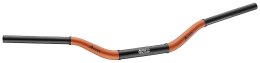 ACCEL KIEROWNICA ALUMINIOWA 28,6 MM TAPER MX WZÓR HONDA CR WYSOKA (7075-T6) ERGAL DWUKOLOROWA POMARAŃCZOWY+CZARNY (SZER. 790MM, 