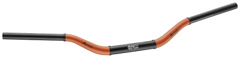 ACCEL KIEROWNICA ALUMINIOWA 28,6 MM TAPER MX WZÓR HONDA CR WYSOKA (7075-T6) ERGAL DWUKOLOROWA POMARAŃCZOWY+CZARNY (SZER. 790MM, 