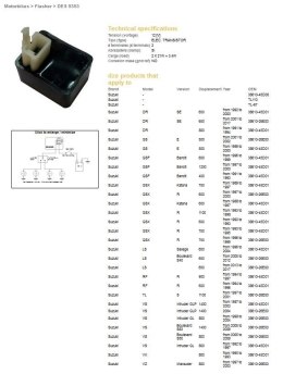DZE PRZERYWACZ KIERUNKOWSKAZÓW SUZUKI GSF 400/600/1200, VS 800/1400, GS500E, VZ800, GSX 600/750F, RF, TL (38610-45D01, 38610-26E