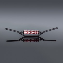RENTHAL KIEROWNICA 7/8 CALA (22MM) MX HANDLEBAR BLACK VILOPOTTO / STEWART PADDED KOLOR CZARNY Z GĄBKĄ