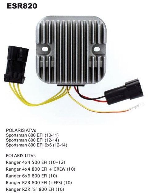 ELECTROSPORT REGULATOR NAPIĘCIA POLARIS SPORTSMAN 800 EFI 10-14, RANGER 500/800 EFI '10-'14 ELECTROSPORT REGULATOR NAPIĘCIA POLARIS SPORTSMAN 800 EFI 10-14, RANGER 500/800 EFI '10-'14