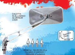 FAR LUSTERKO UNIWERSALNE CARBON (LEWE/PRAWE) (W KOMPLECIE ZESTAW 4 SZT. ADAPTERÓW)