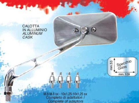 FAR LUSTERKO UNIWERSALNE CARBON (LEWE/PRAWE) (W KOMPLECIE ZESTAW 4 SZT. ADAPTERÓW)