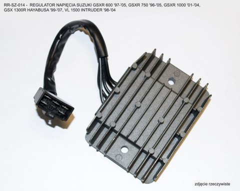 GZ REGULATOR NAPIĘCIA SUZUKI GSXR 600 '97-'05, GSXR 750 '96-'05, GSXR 1000 '01-'04, GSX 1300R HAYABUSA '99-'07, VL 1500 INTRUDER GZ REGULATOR NAPIĘCIA SUZUKI GSXR 600 '97-'05, GSXR 750 '96-'05, GSXR 1000 '01-'04, GSX 1300R HAYABUSA '99-'07, VL 1500 INTRUDER