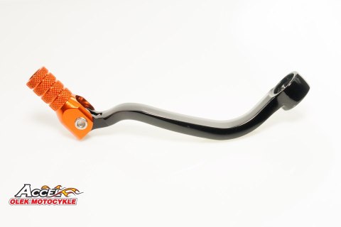 ACCEL DŹWIGNIA ZMIANY BIEGÓW KTM 4T SXF/EXCF 250/450/520/525/530, EXCF 350 '12-'16 ALUMINIOWA KOLOR CZARNY, KOŃCÓWKA POMARAŃCZOW ACCEL DŹWIGNIA ZMIANY BIEGÓW KTM 4T SXF/EXCF 250/450/520/525/530, EXCF 350 '12-'16 ALUMINIOWA KOLOR CZARNY, KOŃCÓWKA POMARAŃCZOW