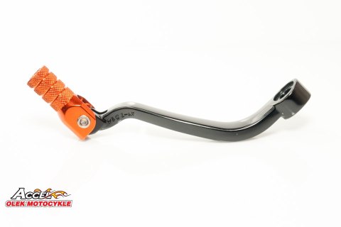ACCEL DŹWIGNIA ZMIANY BIEGÓW KTM SXF250/350 '16-'19, EXCF 250/350 '17-'19, HUSQVARNA ALUMINIOWA KOLOR CZARNY, KOŃC. POMARAŃCZ. (