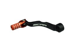SCAR RACING DŹWIGNIA ZMIANY BIEGÓW KTM SX 85 '18-'25, SX 125 '17-'22, 150 EXC TPI '20-'23 KOLOR CZARNY/POMARAŃCZOWY