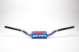 SCAR RACING KIEROWNICA 28,6MM MODEL YAMAHA YZ/YZF KOLOR NIEBIESKI/CZARNY GĄBKA KOLOR NIEBIESKI/CZARNY/BIAŁY