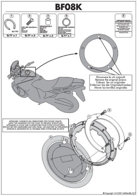 KAPPA MOCOWANIE TANKLOCK DUCATI KAPPA MOCOWANIE TANKLOCK DUCATI