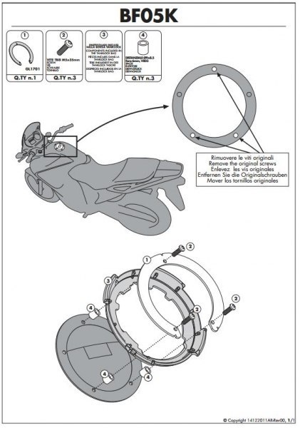 KAPPA MOCOWANIE TANKLOCK YAMAHA /MV/CAGIVA KAPPA MOCOWANIE TANKLOCK YAMAHA /MV/CAGIVA