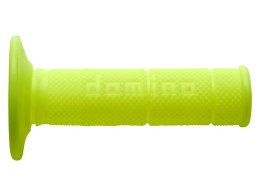 DOMINO MANETKI (GRIPY) OFF ROAD JEDNOSKŁADNIKOWE ULTRA SOFT (22+25MM, DŁ.120/123MM) BEZ OTWORU KOLOR ŻÓŁTY FLUO