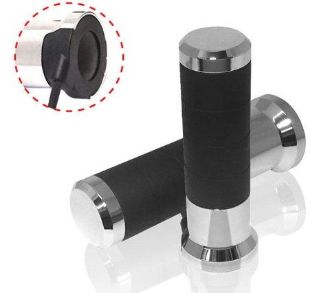 KOSO MANETKI PODGRZEWANE ZE STEROWNIKIEM (22MM/25MM 7/8-1`) DŁUGOŚĆ - 120MM ) STEROWNIK LCD - 5 POZIOMÓW GRZANIA (EL) KOLOR CHRO KOSO MANETKI PODGRZEWANE ZE STEROWNIKIEM (22MM/25MM 7/8-1`) DŁUGOŚĆ - 120MM ) STEROWNIK LCD - 5 POZIOMÓW GRZANIA (EL) KOLOR CHRO