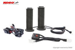 KOSO PROMOCJA MANETKI PODGRZEWANE ZE STEROWNIKIEM (22MM/25MM 7/8-1`) DŁUGOŚĆ - 130MM (HG-07 STRUKTURA) - 5 POZIOMÓW GRZANIA (OF6