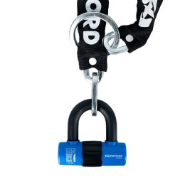 OXFORD ŁAŃCUCH ZABEZPIECZENIE ANTYKRADZIEŻOWE Z KŁÓDKĄ CHAIN 8, 8mm x 1000mm (ZAMKNIĘCIE NA KLUCZ)