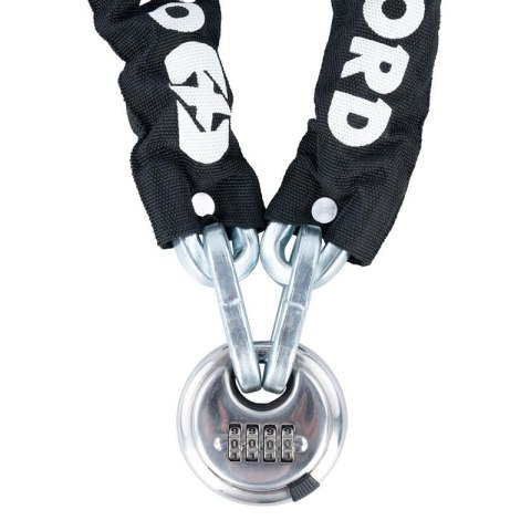 OXFORD ŁAŃCUCH ZABEZPIECZENIE ANTYKRADZIEŻOWE Z KŁÓDKĄ NA SZYFR 9.5mm x 1.5m OXFORD ŁAŃCUCH ZABEZPIECZENIE ANTYKRADZIEŻOWE Z KŁÓDKĄ NA SZYFR 9.5mm x 1.5m