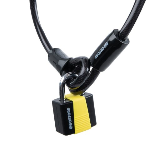 OXFORD LINKA ZABEZPIECZAJĄCA PRZED KRADZIEŻĄ ZE WZMOCNIONEJ STALI Z KŁÓDKĄ DŁ. 1,8M X 10MM MODEL LOOP LOCK JUNIOR KOLOR CZARNY ( OXFORD LINKA ZABEZPIECZAJĄCA PRZED KRADZIEŻĄ ZE WZMOCNIONEJ STALI Z KŁÓDKĄ DŁ. 1,8M X 10MM MODEL LOOP LOCK JUNIOR KOLOR CZARNY (