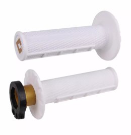 ODI MANETKI OFF ROAD HALF WAFFLE MX V2 LOCK-ON GRIP KOLOR BIAŁY
