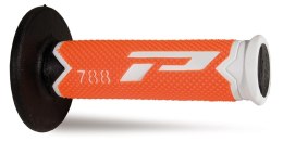 PROGRIP MANETKI PG788 OFF ROAD (22+25MM, DŁ.115MM) KOLOR BIAŁY/POMARAŃCZOWYFLUO/ CZARNY (TRÓJSKŁADNIKOWE) (788-300) (PG788/16)