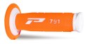 PROGRIP MANETKI PG791 OFF ROAD (22+25MM, DŁ.115MM) KOLOR BIAŁY / POMARAŃCZOWY FLUO (DWUSKŁADNIKOWE) (791-242) (PG791WH/ORF)