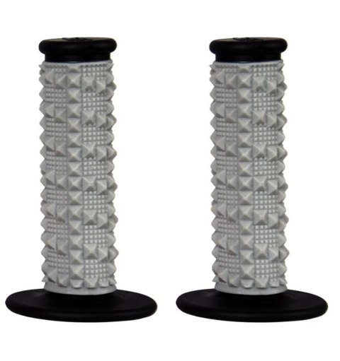 SCAR RACING MANETKI OFF-ROAD (22+25MM) Z WYPUSTKAMI DWUSKŁADNIKOWE KOLOR SZARY/CZARNY SCAR RACING MANETKI OFF-ROAD (22+25MM) Z WYPUSTKAMI DWUSKŁADNIKOWE KOLOR SZARY/CZARNY