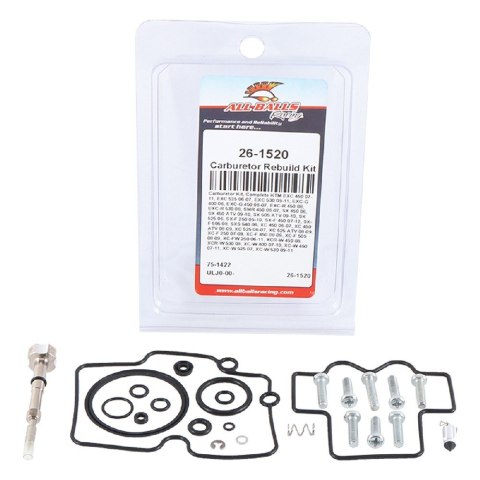 ALL BALLS ZESTAW NAPRAWCZY GAŹNIKA KTM SXF 250 05-10, SXF 450 07-12, EXC 450 07-11, EXC 525 06-07, EXC 530 09-11 ALL BALLS ZESTAW NAPRAWCZY GAŹNIKA KTM SXF 250 05-10, SXF 450 07-12, EXC 450 07-11, EXC 525 06-07, EXC 530 09-11