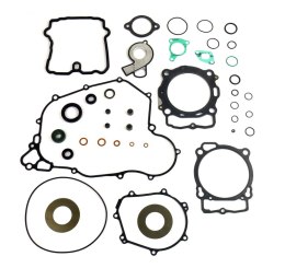 ATHENA KOMPLET USZCZELEK KTM EXCF 450/500 '17-'18, HUSQVARNA FE 450/501 '17-'18 (Z USZCZELKĄ POKRYWY ZAWOROWEJ I USZCZELNIACZAMI