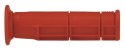 DOMINO MANETKI (GRIPY) ATV/QUAD DOMINO STYLE (22+22MM, DŁ.125MM) BEZ OTWORU CZERWONY