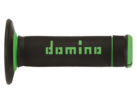 DOMINO MANETKI (GRIPY) OFF ROAD X-TREME DWUSKŁADNIKOWE KOLOR CZARNY/ZIELONY DOMINO MANETKI (GRIPY) OFF ROAD X-TREME DWUSKŁADNIKOWE KOLOR CZARNY/ZIELONY