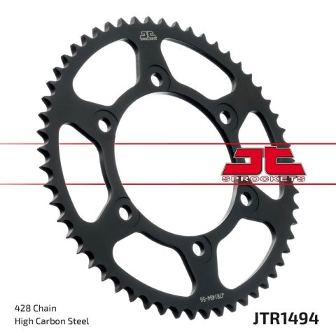 JT ZĘBATKA TYLNA 1494 56 KAWASAKI NINJA 125/Z 125 '19 (JTR1494.56)* (ŁAŃC. 428) JT ZĘBATKA TYLNA 1494 56 KAWASAKI NINJA 125/Z 125 '19 (JTR1494.56)* (ŁAŃC. 428)