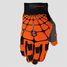 POLEDNIK (NOWOŚĆ) RĘKAWICE / RĘKAWICZKI CROSS MODEL WEB MX KOLOR CZARNY/POMARAŃCZOWY FLUO ROZMIAR M