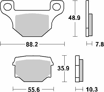 SBS KLOCKI HAMULCOWE KH93 STREET STANDART CERAMIC KOLOR CZARNY SBS KLOCKI HAMULCOWE KH93 STREET STANDART CERAMIC KOLOR CZARNY