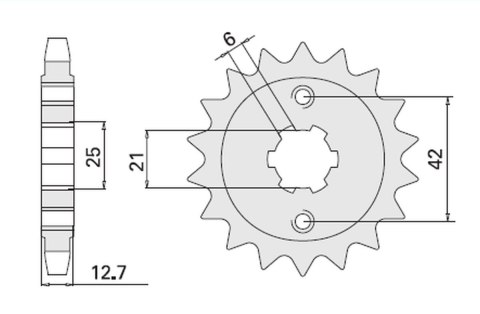 CHT ZĘBATKA PRZEDNIA 288 17 HONDA CB550F/K 75-80 CHT ZĘBATKA PRZEDNIA 288 17 HONDA CB550F/K 75-80