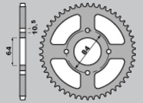 CHT ZĘBATKA TYLNA 4302 39 SUZUKI LTZ 400, LTF 160 (2114-39) (JTR1826.40) CHT ZĘBATKA TYLNA 4302 39 SUZUKI LTZ 400, LTF 160 (2114-39) (JTR1826.40)