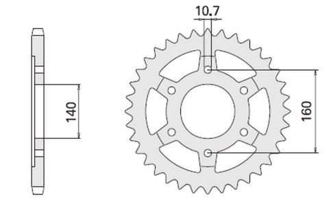 CHT ZĘBATKA TYLNA 502 44 KAWASAKI ZZR 1100 98-99 (502-44) (JTR502.44) CHT ZĘBATKA TYLNA 502 44 KAWASAKI ZZR 1100 98-99 (502-44) (JTR502.44)