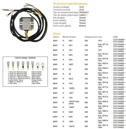 DZE REGULATOR NAPIĘCIA BMW R 60/75/65/80/90/100 '74-'88, MOTO GUZZI 650/750/850/1000 '75-'95 (12321244409, 12311244063) (ESR450) DZE REGULATOR NAPIĘCIA BMW R 60/75/65/80/90/100 '74-'88, MOTO GUZZI 650/750/850/1000 '75-'95 (12321244409, 12311244063) (ESR450)