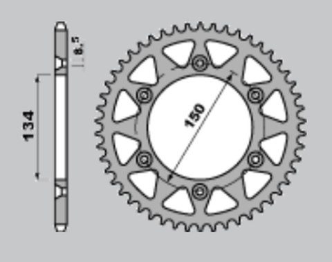 JR ZĘBATKA TYLNA 489 42 KAWASAKI KX 125/250/500 '84-'08, KDX 200 '84-'06, KDX 220 '97-'05, KDX 250 '91-'96, KLX 250 '93-'20, KXF JR ZĘBATKA TYLNA 489 42 KAWASAKI KX 125/250/500 '84-'08, KDX 200 '84-'06, KDX 220 '97-'05, KDX 250 '91-'96, KLX 250 '93-'20, KXF