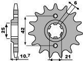 PBR ZĘBATKA PRZEDNIA 338 16 18NC HONDA CB 650 79-84 (JTF338.16) (ŁAŃC. 530)