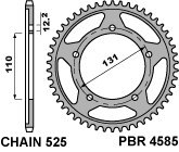 PBR ZĘBATKA TYLNA 4585 45 C45 BMW S1000RR 12-16, S1000XR 15-16 (JTR7.45)