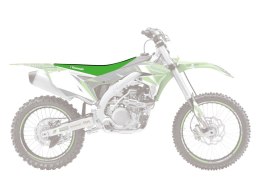 BLACKBIRD POKROWIEC / POSZYCIE NA SIEDZENIE KAWASAKI KXF 250 '09-'12, KXF 450 '09-'11 DOUBLE GRIP 3 KOLOR CZARNY ZIELONY