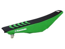 BLACKBIRD POKROWIEC / POSZYCIE NA SIEDZENIE KAWASAKI KXF 250 '13-'20, KXF 450 '12-'18 DOUBLE GRIP 3 KOLOR CZARNY ZIELONY