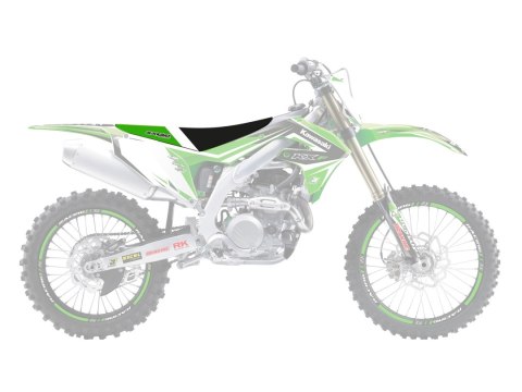 BLACKBIRD POKROWIEC / POSZYCIE NA SIEDZENIE KAWASAKI KXF 250 '21-'23, KXF 450 '19-'23 DREAM 4 KOLOR CZARNY ZIELONY BIAŁY BLACKBIRD POKROWIEC / POSZYCIE NA SIEDZENIE KAWASAKI KXF 250 '21-'23, KXF 450 '19-'23 DREAM 4 KOLOR CZARNY ZIELONY BIAŁY