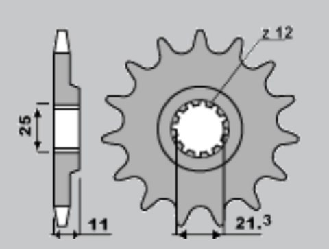 CHT ZĘBATKA PRZEDNIA 7287 16 HUSQVARNA 250/300/310/350/360/400/410/450/510/511/530/570/610/630 (A4250824160) CHT ZĘBATKA PRZEDNIA 7287 16 HUSQVARNA 250/300/310/350/360/400/410/450/510/511/530/570/610/630 (A4250824160)