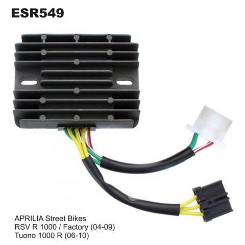 ELECTROSPORT REGULATOR NAPIĘCIA APRILIA 1000/ TUONO 06-10, RSV 1000 04-09 ELECTROSPORT REGULATOR NAPIĘCIA APRILIA 1000/ TUONO 06-10, RSV 1000 04-09