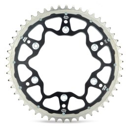 MOTO-MASTER PROMOCJA ZĘBATKA TYLNA DUAL RING (STALOWO-ALUMINIOWA) 270 51 (27051) KOLOR CZARNY YAMAHA YZ/YZF '99-'24 WRF '01-'24 