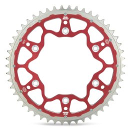 MOTO-MASTER ZĘBATKA TYLNA DUAL RING (STALOWO-ALUMINIOWA) 289 48 (28948) KOLOR CZERWONY HONDA CR/CRF '83-'25, BETA RR '13-'25, (J