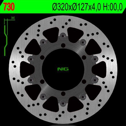 NG TARCZA HAMULCOWA PRZÓD KTM 625/640/690 (320X127X4) (6X6,5MM) NG TARCZA HAMULCOWA PRZÓD KTM 625/640/690 (320X127X4) (6X6,5MM)